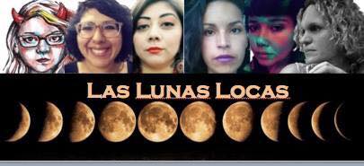Las Lunas Locas at Voz sin Tinta (L-R: Katie J. Smyser, Michelle Garcia Gutiérrez, Cynthia Guardado, Melanie Gonzalez, Iris de Anda, and Emily Fernandez)